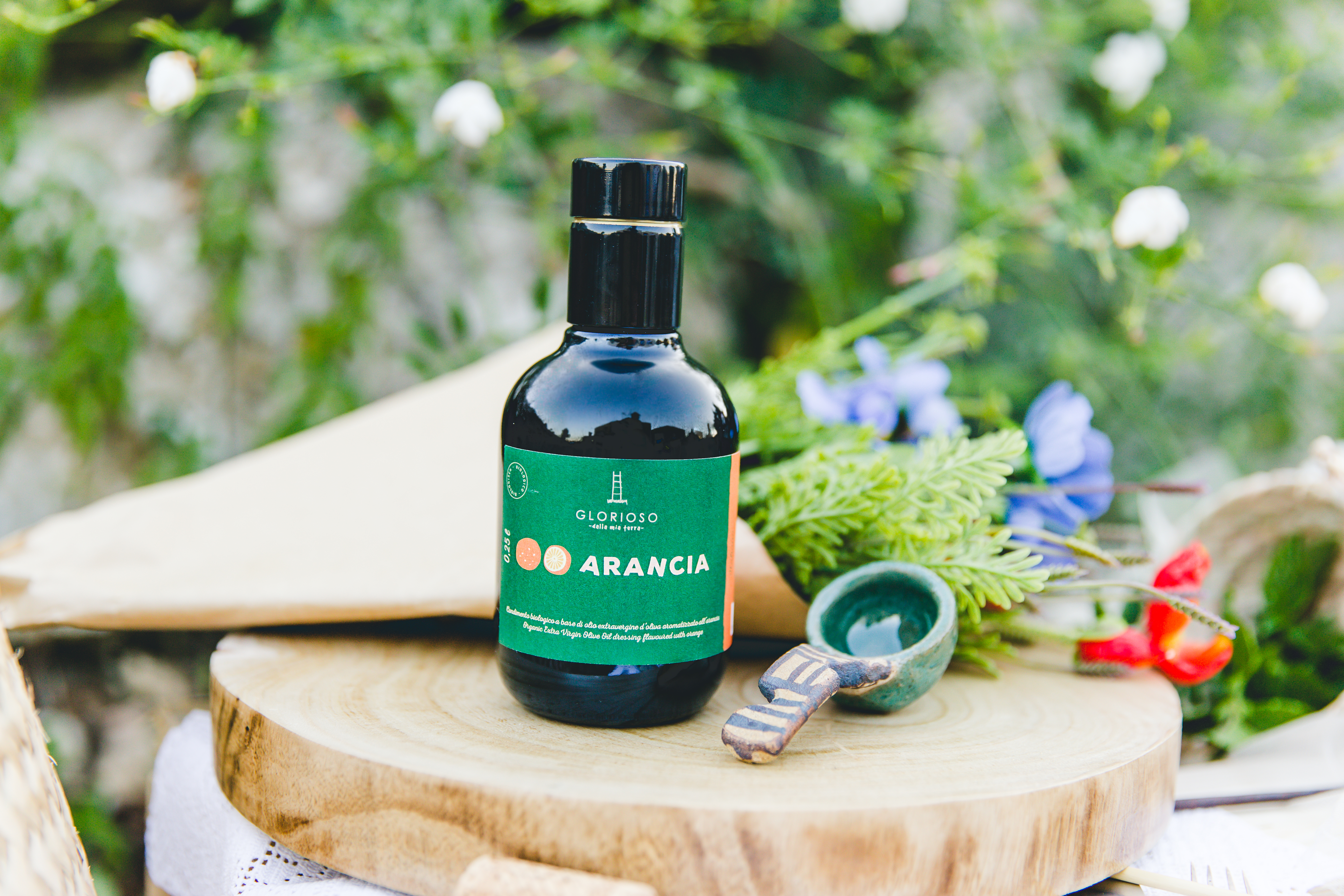 250ml Olio di Oliva Extra Vergine Biologico mit Bio-Orangen-Extrakt, vegan